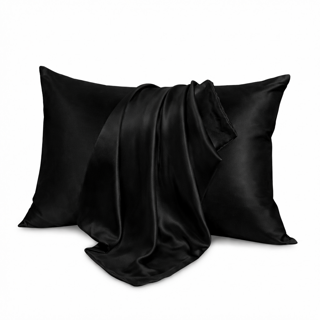 Taie d'oreiller en satin de soie